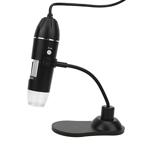 LED 50X-1000X USB Microscopio Digital Ampliación Microscopio Electrónico Lupa de Alambre Endoscopio HD Cámara de Inspección con Soporte para Niños Estudiantes
