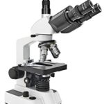 Bresser 5723100 Researcher Trino 40-1000x Microscopio, Negro/ Blanco