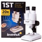 Microscopio Estereoscópico Levenhuk 1ST para Niños para Observar la Estructura de Piedras, Monedas y Otros Objetos