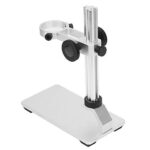 Soporte de microscopio, soporte de microscopio de aleación de aluminio Soporte de microscopio digital Soporte de soporte de elevación de microscopio Soporte de microscopio USB