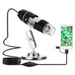 WADEO Digital Microscopio USB portatil 1000x Endoscopio con 8 LED Compatible con Window y Android