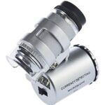Yks 60X zumbido LED lente micro del microscopio nueva plata